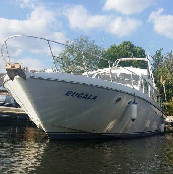 Eucala Motor Yacht Hotell East Molesey Eksteriør bilde